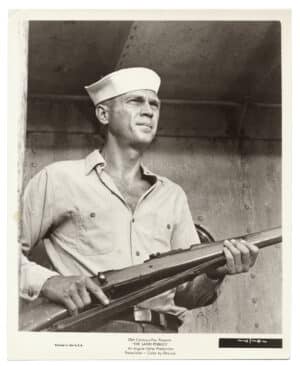 Steve McQueen, marin de la canonnière du Yang-Tsé - Tirage noir et blanc vintage - Photo Memory